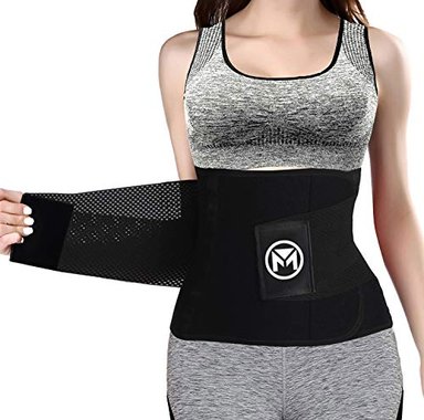 CINTURÓN GLOBAL SHOPEX MOOLIDA WAIST TRAINER WOMEN TRIMMER WEIGHT LOSS WORKOUT FITNESS BACK SUPPORT BLACK SMALL 24