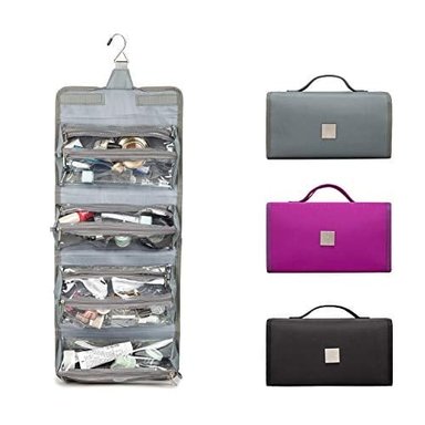 ORGANIZADOR GLOBAL SHOPEX MULTICOLOR PARA ELEMENTOS DE BAÑO COLGANTE DE COSMÉTICOS Y BOLSA DE VIAJE–4 BOLSAS EXTRAÍBLES HOMBRE