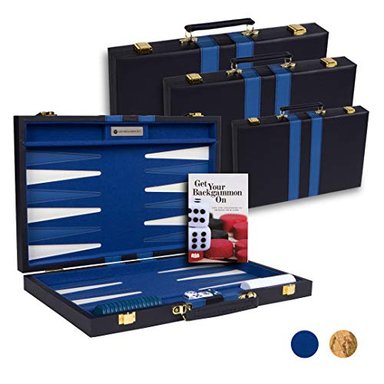 JUEGO DE MESA DE BACKGAMMON CON ESTUCHE DISPONIBLE EN TAMAÑOS PEQUEÑOS MEDIANOS Y GRANDES DE GET THE GAMES OUT S TAMAÑO: SMAL
