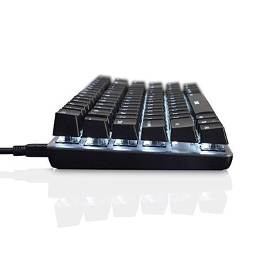 LEXONELEC TECLADO DE JUEGO CON CABLE AJAZZ AK33 LED AZUL RETROILUMINADO 82 TECLAS USB MECÁNICO PRO GAMER TECLADO PARA LO - 4