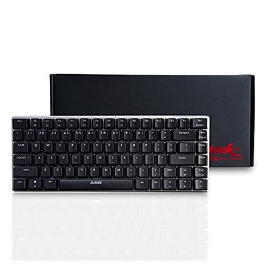 LEXONELEC TECLADO DE JUEGO CON CABLE AJAZZ AK33 LED AZUL RETROILUMINADO 82 TECLAS USB MECÁNICO PRO GAMER TECLADO PARA LO - 5