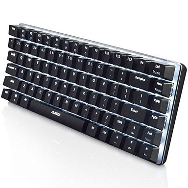 LEXONELEC TECLADO DE JUEGO CON CABLE AJAZZ AK33 LED AZUL RETROILUMINADO 82 TECLAS USB MECÁNICO PRO GAMER TECLADO PARA LO - 6