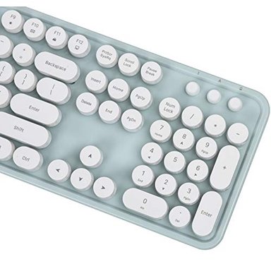 TECLADO INALÁMBRICO GLOBAL SHOPEX B087JVVH54 UBOTIE COLORIDO COMBOS MÁQUINA ESCRIBIR TECLAS FLEXIBLES OFICINA TAMAÑO COMPLETO - 5