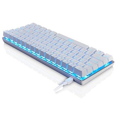 TECLADO MECÁNICO PARA JUEGOS CON CABLE USB DE METAL INTERRUPTOR AZUL MECÁNICO TECLADO PARA JUEGOS DE ORDENADOR - 3