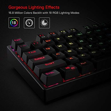 TECLADO REDRAGON K582 COLOR ROJO ILUMINACIÓN - 2