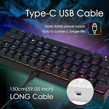 TECLADO RK ROYAL KLUDGE COLOR NEGRO ILUMINACIÓN - 4