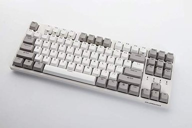 DURGOD TAURUS K320 TKL - TECLADO MECÁNICO PARA GAMERS (87 TECLAS DOBLE DISPARO PBT NKRO - USB TIPO C BLANCO - 2