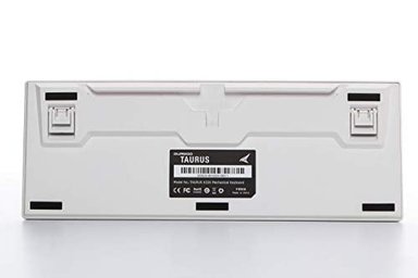 DURGOD TAURUS K320 TKL - TECLADO MECÁNICO PARA GAMERS (87 TECLAS DOBLE DISPARO PBT NKRO - USB TIPO C BLANCO - 3