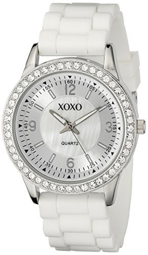 RELOJ XOXO MUJER XO8039 BLANCO BACHES SILICONA GOMA