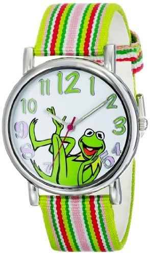 RELOJ DISNEY MUJER MUPPETS MU1010DE LA RANA GUSTAVO DIAL CORREA TELA