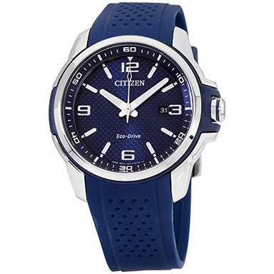 RELOJ CITIZEN HOMBRE CASUAL CORREA AZUL 23 AW1158-05L ACERO INOXIDABLE GOMA