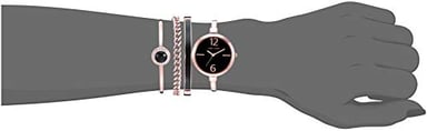 SET RELOJ ANNE KLEIN MUJER BRAZALETE MALLA ACENTUADA CRISTALES SWAROVSKI + PULSERAS - 4