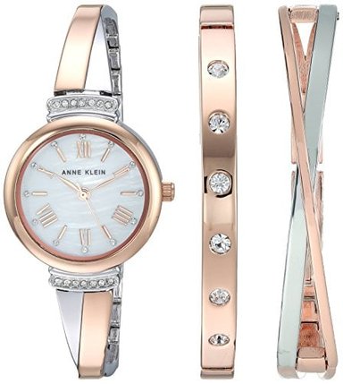 ANNE KLEIN - JUEGO DE BRAZALETES DE TONO DORADO Y PLATEADO TALLA ÚNICA