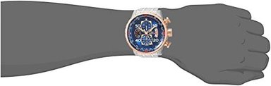 RELOJ INVICTA HOMBRE 17203 AVIATOR BAÑADA ORO ROSA 18K PLATEADO ACERO INOXIDABLE - 5