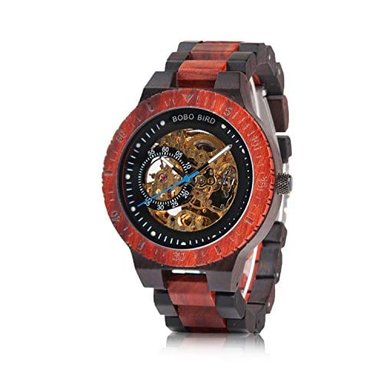RELOJ BOBO BIRD HOMBRE MECÁNICO MADERA CAJA REGALO