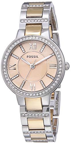 RELOJ FOSSIL MUJER VIRGINIA VESTIR PLATA ACERO INOXIDABLE