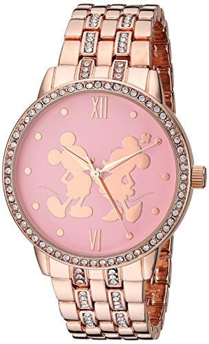 RELOJ DISNEY MUJER ANÁLOGO MICKEY CUARZO CORREA ALEACIÓN ORO ROSA 20 WDS000680