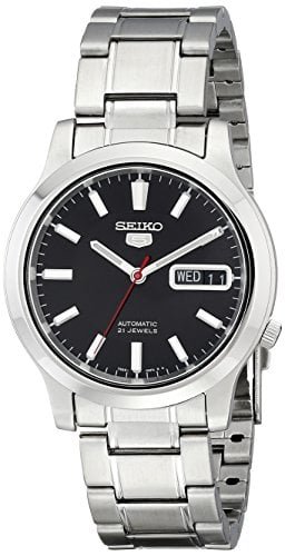 RELOJ SEIKO HOMBRE AUTOMÁTICO SNK795 5 DIAL NEGRO ACERO INOXIDABLE