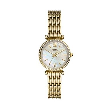 RELOJ FOSSIL MUJER CARLIE MINI CASUAL PIEL ACERO INOXIDABLE CUARZO