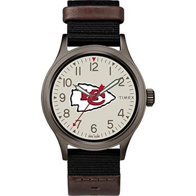 RELOJ TIMEX HOMBRE TWZFCHIMBYZ TWZFCHIMB NFL CLUTCH KANSAS CITY CHIEFS NEGRO