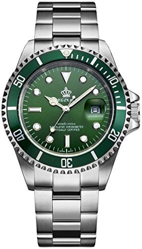 RELOJ GLOBAL SHOPEX HOMBRE LUJO BISEL GIRATORIO CRISTAL ZAFIRO LUMINOSO PLATEADO ACERO INOXIDABLE CUARZO