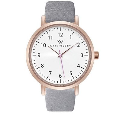 RELOJ WRISTOLOGY MUJER OLIVIA ORO ROSA ENFERMERAS CARA GRANDE ANALÓGICA FÁCIL LEER NÚMEROS