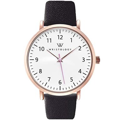 RELOJ WRISTOLOGY MUJER ANÁLOGO OLIVIA ORO ROSA ENFERMERAS ESFERA GRANDE FÁCIL LEER NÚMEROS CORREA