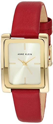 RELOJ ANNE KLEIN MUJER AK 2706 CORREA PIEL ROJO