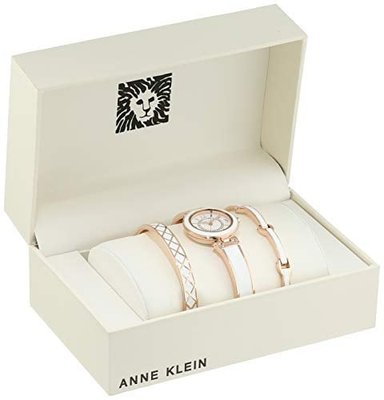 SET RELOJ ANNE KLEIN MUJER CRISTALES SWAROVSKI + PULSERAS - 2