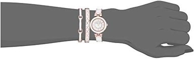 SET RELOJ ANNE KLEIN MUJER CRISTALES SWAROVSKI + PULSERAS - 4
