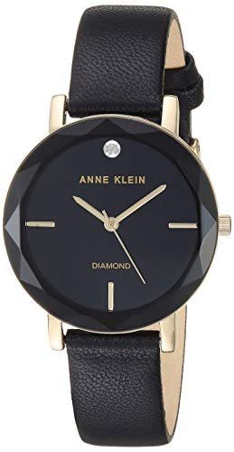RELOJ ANNE KLEIN MUJER ESFERA DIAMANTE GENUINO CUERO