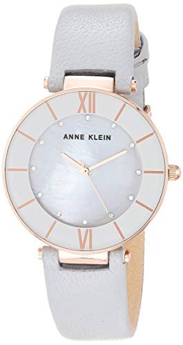 ANNE KLEIN AK/3272 - RELOJ CON CORREA DE PIEL CON CRISTALES SWAROVSKI PARA MUJER.