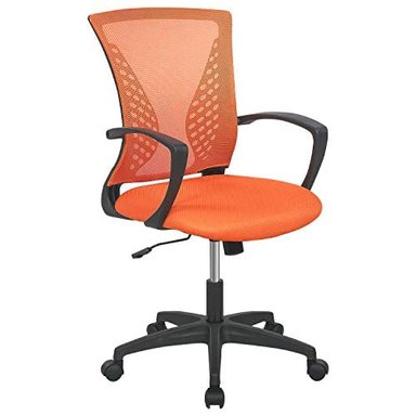 SILLA DE OFICINA DE MALLA SILLA DE ESCRITORIO SILLA DE COMPUTADORA CON SOPORTE LUMBAR APOYABRAZOS GIRATORIO AJUSTABLE