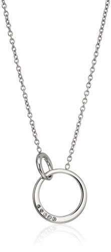 SKAGEN ELIN COLLAR CON COLGANTE DE CRISTAL EN TONO PLATEADO