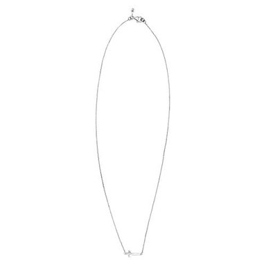 COLLAR SILPADA INV-1VKL PLATA DE LEY CON COLGANTE CRUZ HORIZONTAL 16.0IN - 3