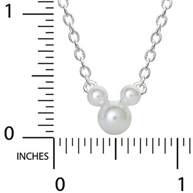 COLLAR CON PIEDRA DE NACIMIENTO DE MICKEY MOUSE CON PLACA DE PLATA DE DISNEY 45 - 3