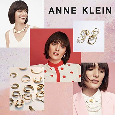 ARETES ANNE KLEIN CRYSTAL PAVE FORMA DE GOTA - 4