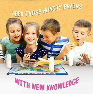 MANTELES INDIVIDUALES MERKA EDUCATIVOS PARA NIÑOS (PLÁSTICO ANTIDESLIZANTE REUTILIZABLES)