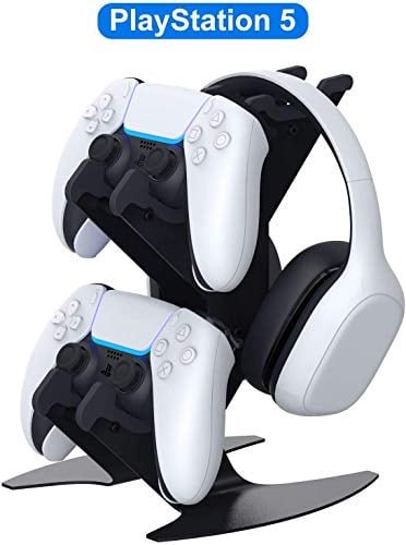 GAME CONTROLLER MOUNT STAND BRACKET FOR PS5/PS4 XBOX SERIES X/XBOX ONE/NINTENDO SWITCH/ STEAM PC HEADSET ALUMINIUM - 1