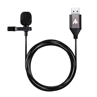 MICRÓFONO GLOBAL SHOPEX USB LAVALIER MAONO 192KHZ/24BIT PLUG Y PLAY OMNIDIRECCIONAL SOLAPA CAMISA COLLAR CLIP EN PARA PC