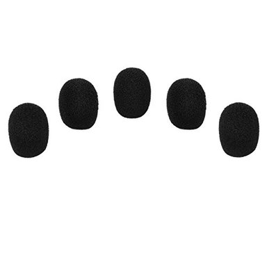 EBOOT 5 PACK TAMAÑO MINI ALMOHADILLA AURICULAR MICRÓFONO NEGRO