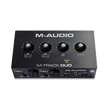 M-AUDIO M-TRACK DUO INTERFAZ DE AUDIO USB PARA GRABACIÓN TRANSMISIÓN Y PODCASTING CON ENTRADAS XLR DUALES LÍNEA