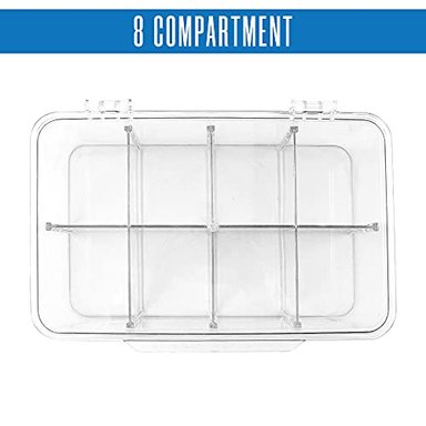 SET 3 BOLSAS TÉ GLOBAL SHOPEX UTOPIA HOME ORGANIZADOR APILABLE BOLSAS TÉ CON TAPA SUPERIOR TRANSPARENTE - 3