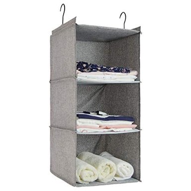 DONYECO ORGANIZADOR DE ARMARIO PARA COLGAR FÁCIL DE MONTAR PLEGABLE 3 ESTANTES ARMARIO DE CAMPER ARMARIO PARA COLGAR