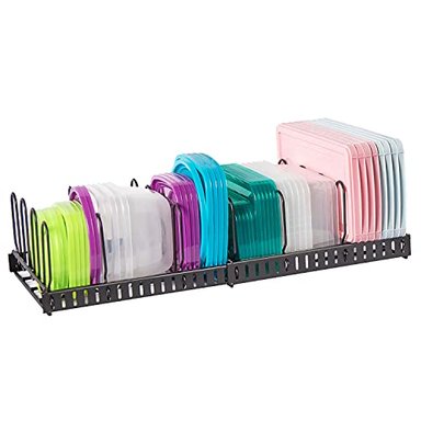 ORGANIZADOR GLOBAL SHOPEX MULTICOLOR TAPA CONTENEDOR ALIMENTOS EXPANDIBLE GRAN CAPACIDAD AJUSTABLE 10 DIVISORES TAPA