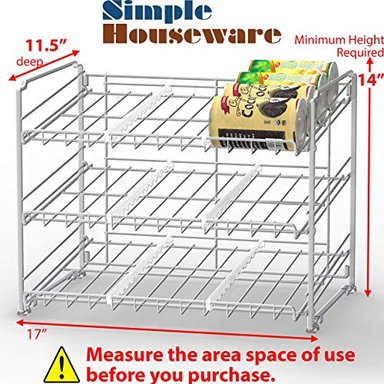 ORGANIZADOR EXHIBIDOR CROMADO APILABLE SIMPLEHOUSEWARE - 2