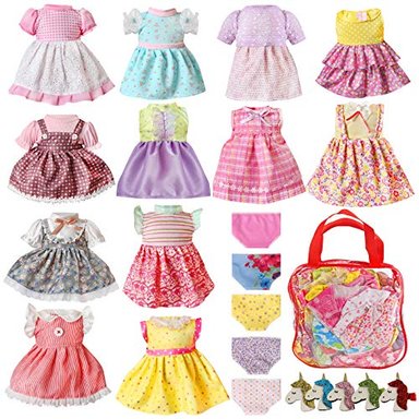 ROPA Y ACCESORIOS MUÑECAS GLOBAL SHOPEX BEBÉ ALIVE 12 JUEGOS DE ROPA DE DE 12 13 14 15 16'