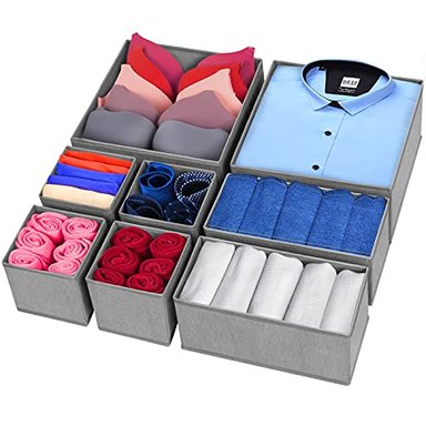 ORGANIZADOR DE CAJONES 8 UNIDADES DE ROPA INTERIOR ORGANIZADOR DE CAJÓN ORGANIZADOR PLEGABLE DE TELA ARMARIO APARADOR