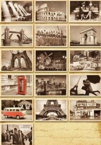 JUEGO DE 32 TARJETAS POSTALES DE VIAJE ANTIGUAS DXHYCC VINTAGE RETRO PARA COLECCIONAR - 3