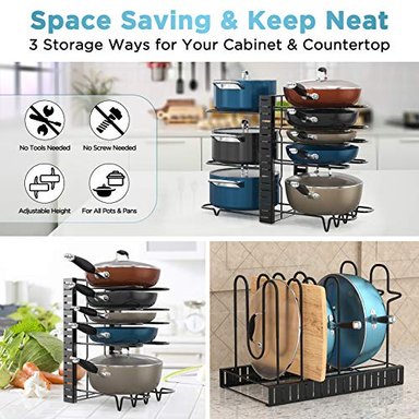 ORGANIZADOR ORDORA PARA MUEBLES Y MUEBLES DE 8 NIVELES CON 3 MÉTODOS DE BRICOLAJE - 2